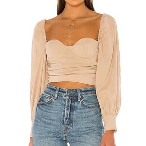 MAJORELLE Emily Top in Beige